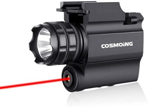 Rail Mounted Green Laser Light Combo, 600 Lumen Strobe Light Laser Sight Gun Flashlight with Quick Release for Pistol Handgun Rifles in Saudi Arabia