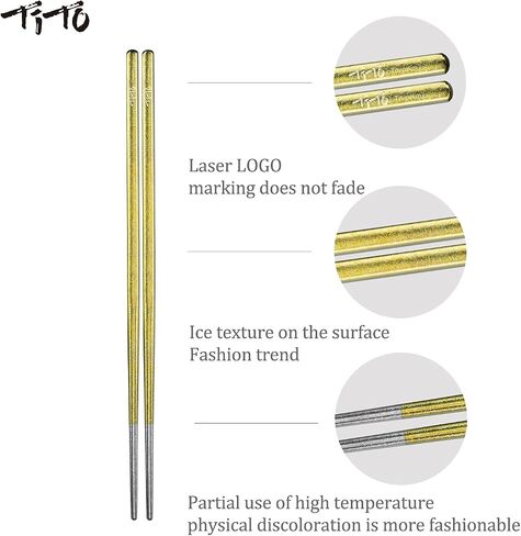 TiTo Bright Colorful Portable Titanium Chopsticks Square Chopsticks Outdoor Camping Cutlery Picnic Dishes Ultralight Only 16g in Saudi Arabia