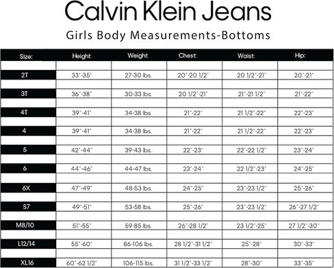 Calvin Klein Girls' Lightweight Stretch Denim Jean Skirt in Kuwait