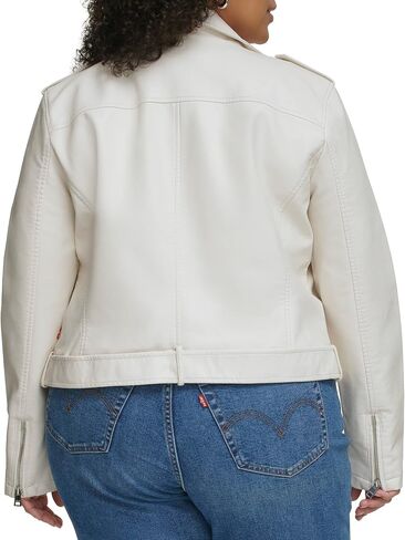 Levi's Women's Belted Faux Leather Moto Jacket (Regular & Plus Size) in Saudi Arabia
