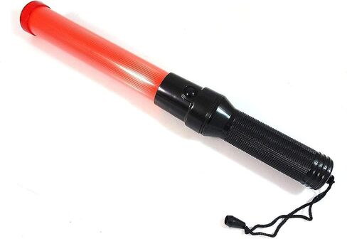 RK 16-Inch Signal Traffic Wand Baton LED Flashlight with Wrist Strap, Blue Finish in Saudi Arabia