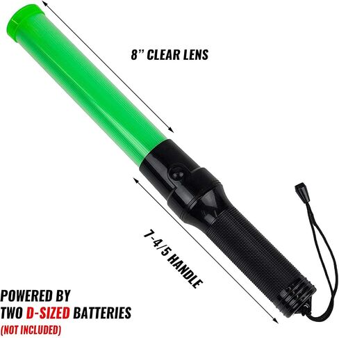RK 16-Inch Signal Traffic Wand Baton LED Flashlight with Wrist Strap, Blue Finish in Saudi Arabia