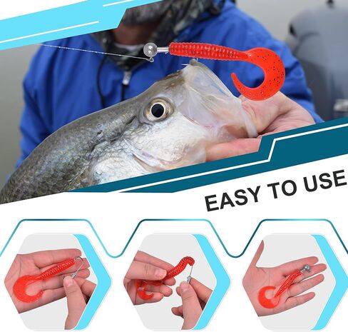 Crappie Jig Heads for Fishing, Round Ball Head Jig Fishing Hooks Unpainted Jig Heads for Bass Crappie Walleye Fishing Jigs Saltwater Freshwater in Saudi Arabia