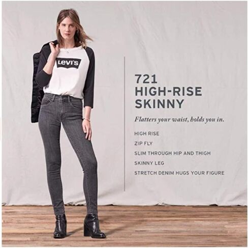 Levi's Women's 721 High Rise Skinny Jeans (Also Available in Plus) in Saudi Arabia