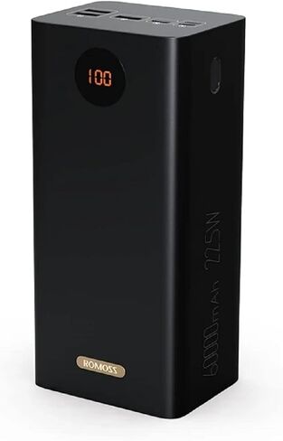 ROMOSS 60,000mAh Large Power Bank, High Capacity Portable Charger 22.5W USB C Fast Charging, Long Lasting External Battery Pack with 4 Outputs & 3 Inputs for iPad, iPhone, Samsung, Switch and More in Saudi Arabia