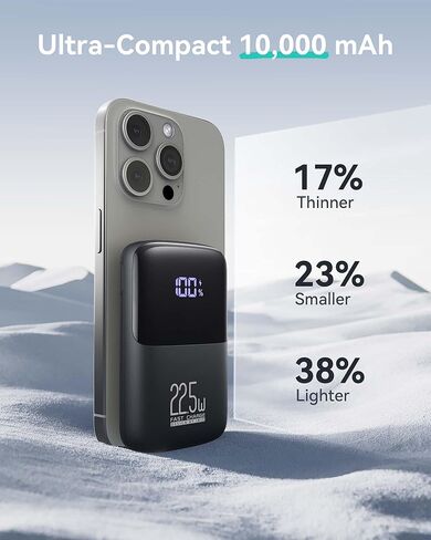 INIU Portable Charger, Smallest 22.5W 10000mAh Power Bank, USB C in/Output Fast Charging 3-Output Mini Battery Pack Charger with Phone Holder for iPhone 15 14 13 12 11 Samsung S23 Google iPad Tablet in Saudi Arabia