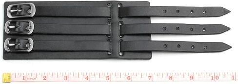Eigso Punk Leather Cuff Bracelets for Men Women Retro Gothic Vintage Rock Wristband Pair for Man Woman in Kuwait