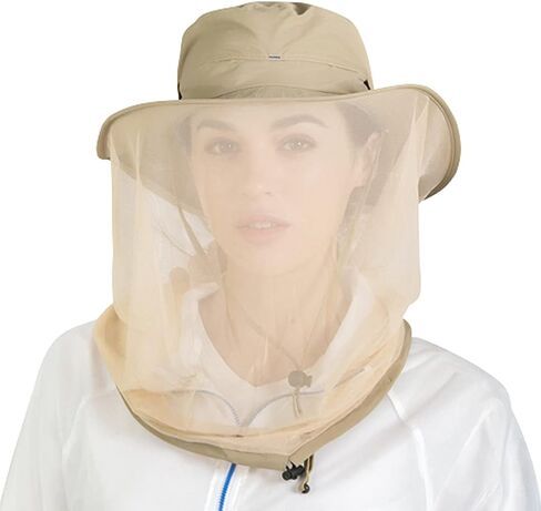 Outdoor Fishing Hat, Sun Cap with Net Mesh Hunting Summer Bucket Hat in Saudi Arabia