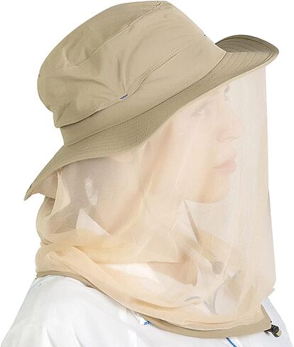 Outdoor Fishing Hat, Sun Cap with Net Mesh Hunting Summer Bucket Hat in Saudi Arabia
