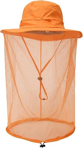 Outdoor Fishing Hat, Sun Cap with Net Mesh Hunting Summer Bucket Hat in Kuwait