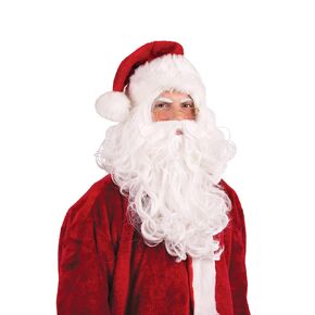 Kangaroo Jesus Beard and Wig Men for Jesus Costume - Synthetic Brown Long Beard Wig - Halloween, Hagrid, Caveman Costume Accessories