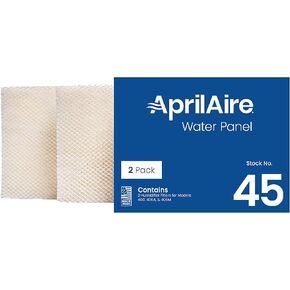 استبدال فلتر مرطب لوحة المياه AprilAire 45 لموديلات ترطيب المنزل بالكامل AprilAire 400، 400A، 400M (عبوة من قطعتين) in Kuwait