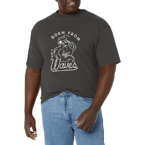 Disney Princesses Ariel Waves Men's Tops Short Sleeve Tee Shirt