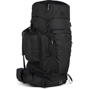 Kelty Coyote 60-105 Liter Internal Frame Backpack - Hiking, Backpacking, Travel, Adjustable Torso (65L / Black)