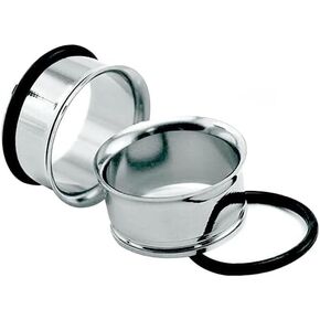 13mm 316L Stainless Steel Single Flared Tunnel Plugs Sold As Pairs