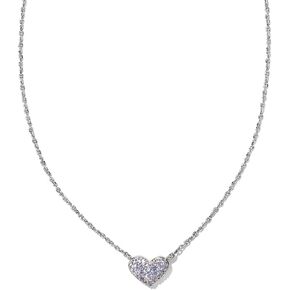 Kendra Scott Ari Pave Crystal Heart Necklace, Fashion Jewelry For Women