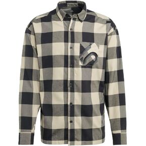 adidas Five Ten Brand of The Brave Flannel Shirt (Gender Neutral) Men's, Grey, Size S