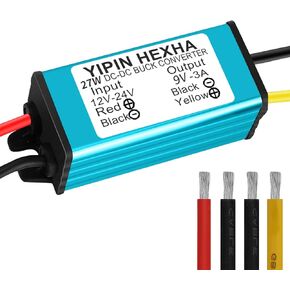 DC 36V/48V Step Down to 12V 20A 240W DC DC Converter Regulator Power Supply Module Buck Transformer, Waterproof Voltage Reducer for Golf Cart, forklifts Car