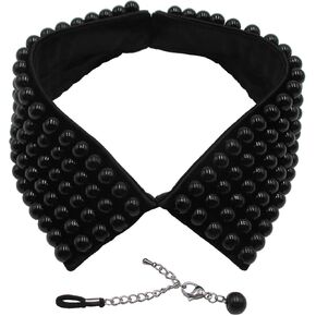 Trimscraft Collar Necklace Simulated Pearl Detachable False Collar Choker Clothing Accessory for Women