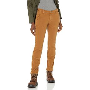 Carhartt Women's 104296 Women's Relaxed Fit Stretch Twill Pant - 18W x Tall - Carhartt Brown