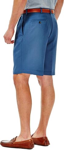 Haggar Men's Cool 18 Classic Fit Pleat Front Expandable Waistband Short (Regular and Big & Tall Sizes) in Saudi Arabia
