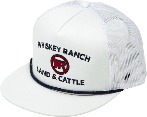 WHISKEY BENT HAT CO. Whisky Ranch Land & Cattle Red 5 لوحة قابلة للتعديل غطاء سائق الشاحنة - الجراب in Kuwait