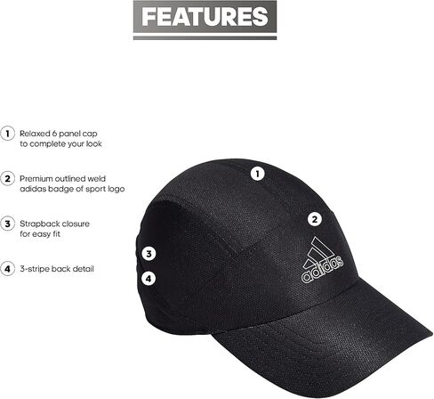 adidas Women's Superlite Trainer Sport Performance Relaxed Adjustable Running Hat in Kuwait