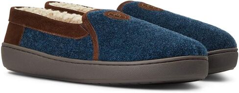 ARIAT Men's Lincoln Wool & Suede Warm Soft Comfortable Indoor Outdoor Slippers with Sherpa Lining & TPR Soles in Kuwait
