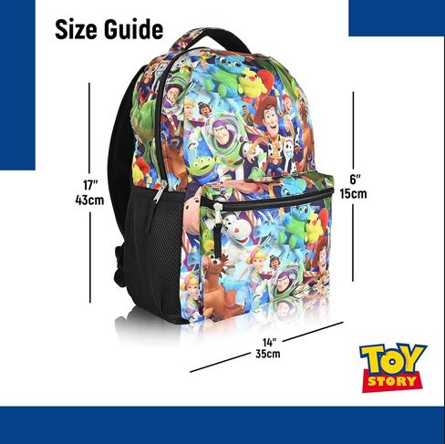 Disney Toy Story Backpack For Kids | Woody, Buzz Lightyear Bookbag For Toddlers, Boys, Girls | Officially Licensed Pixar Backpacks For Toys in Kuwait