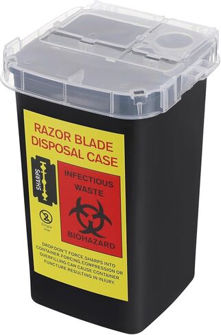 Beaupretty Blade Dispenser Case Razor Sharps Container Barber Shop Storage Bank Blade Disposal Case for Home in Saudi Arabia