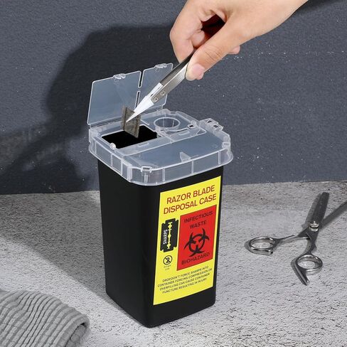 Beaupretty Blade Dispenser Case Razor Sharps Container Barber Shop Storage Bank Blade Disposal Case for Home in Saudi Arabia