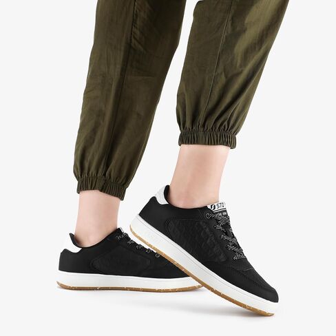 STQ Womens Fashion Sneakers Lace Up Tennis Shoes Comfortable Skate Shoes Walking Sneakers in Saudi Arabia