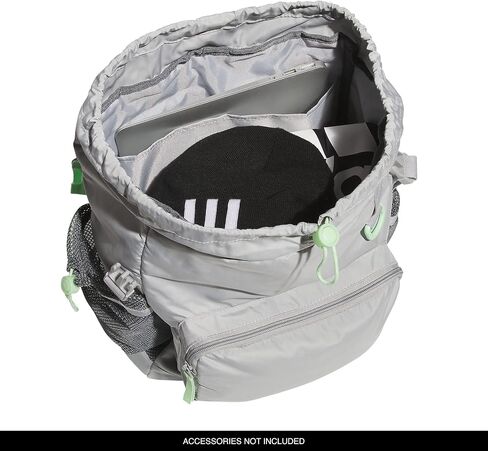 حقيبة ظهر صغيرة الحجم من adidas Saturday Sport Fashion، لافندر ثلجي/أبيض، مقاس واحد in Saudi Arabia