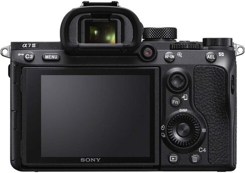 Sony a7 III ILCE7M3/B Full-Frame Mirrorless Interchangeable-Lens Camera with 3-Inch LCD, Black with 20mm F1.8 Lens in Kuwait
