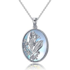 PROESS Scottish Thistle Necklace Sterling Silver Celtic Knot Scottish Pendant Necklace Scottish Thistle Jewelry Thistle Gifts for Women Girl in Kuwait