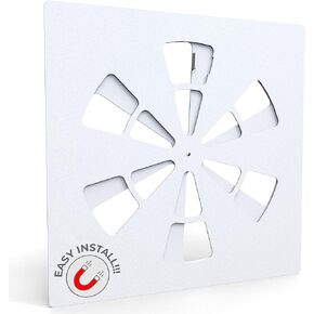 Magnetic Office Vent Cover - Adjustable Air Deflector for 24" x 24" Flat Office Ceiling Vents, Air Conditioner or Heat (1 Pack)