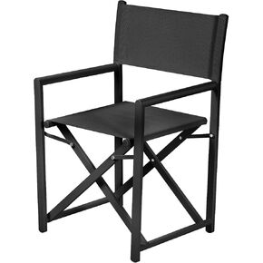 Aluminium Directors Chair Camping Chair Portable Folding Chair Outdoor and Indoor Use for Living Room, Patio, Backyard, Picnic and Balcony (1, white, standard)