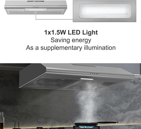 SNDOAS غطاء محرك السيارة 30 بوصة، غطاء محرك السيارة بدون قناة مع فلتر الفحم، غطاء محرك السيارة تحت الخزانة، غطاء المطبخ مع التحكم في الزر، غطاء التهوية مع مرشحات الألومنيوم، أضواء LED، 3 سرعات موقد غطاء محرك السيارة تنفيس in Kuwait