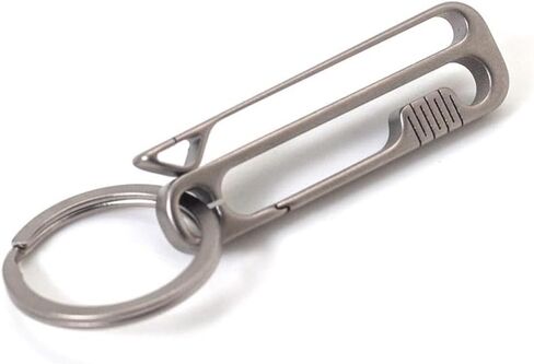 سلسلة مفاتيح وحلقة مفاتيح من JVCOM من التيتانيوم، سلسلة مفاتيح فتاحة الزجاجات، مشبك مفتاح حزام التحمل، سلسلة مفاتيح EDC بسيطة. in Kuwait