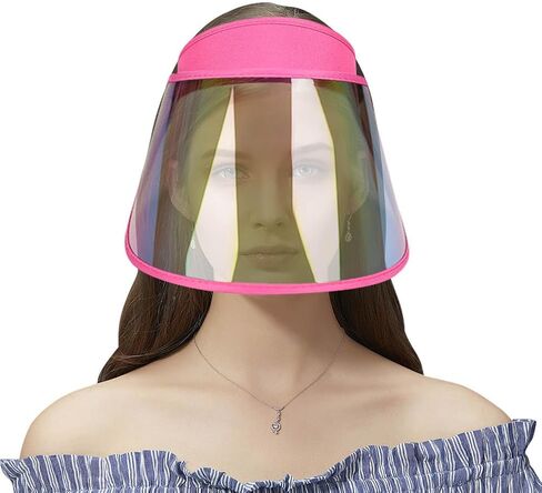 Face_Shield حامي الشمس قبعة بواقٍ للشمس حماية من الأشعة فوق البنفسجية الصيف قبعة الشمس رائعة للتنزه سيرًا على الأقدام والتخييم والجولف والتنس وركوب الدراجات in Kuwait
