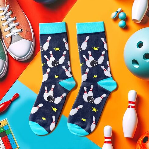 جوارب HAPPYPOP المبتكرة للرجال - هدايا للتخييم ولعب الجولف والبولينج، جوارب تاكو بعلم أمريكي وموسيقى الرياضيات الغريبة in Saudi Arabia