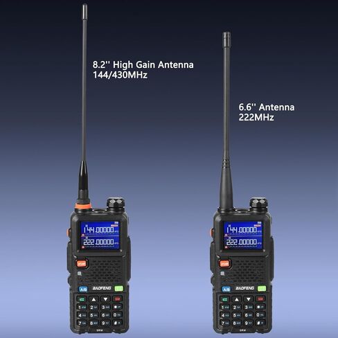 Ham Radio Handheld Baofeng Radio 5RM Upgraded of UV-5R High Power Long Range Walkie Talkies for Adults Multi-Band Two Way Radio NOAA Weather Copy Frequency USB C Charger 999CH Outdoor Hiking Camping in Saudi Arabia