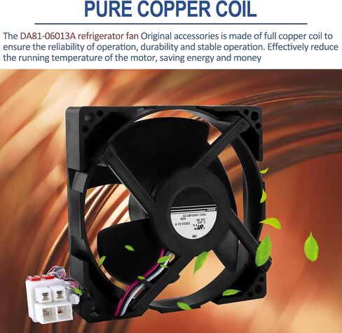 ترقية DA81-06013A DA31-00287A U92C12MS1B3-52 (OEM) محرك مروحة مبخر الثلاجة متوافق مع Sam.Sung RF28HMEDBSR/AA RF28HFEDTSR/AA RF26HFENDSL/AA in Kuwait