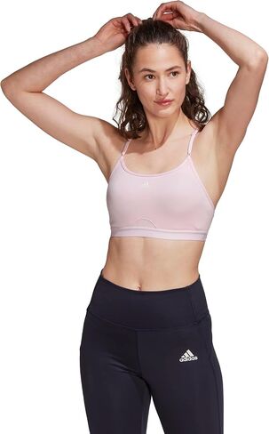 adidas Aeroreact Training Light Support Bra Black SM A-C in Kuwait