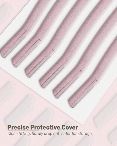 Dermaplane Razor for Women Face, 15 Pcs Microblade Eyebrow Razors, Multipurpose Dermaplaning Tool for Face, Face shavers for Women and Men (Pink) in Saudi Arabia