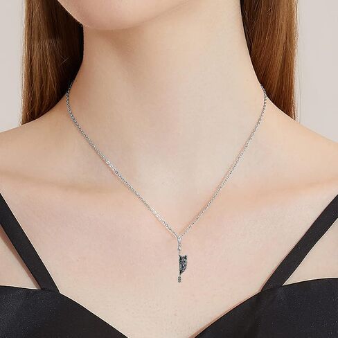 S925 Sterling Silver Celtic Owl/Moon Wolf/Horse/Dragon/Viking/Anchor Necklace Celtic Knot Pendant Necklace Irish Vintage Necklace Gifts for Women Teens Men Unisex in Saudi Arabia