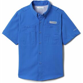 Columbia Boys' Little Tamiami Short Sleeve Shirt, Red Spark, XX-Small
