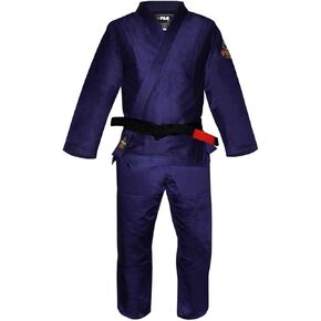 FUJI All-Around Brazilian Style Jiu Jitsu Uniform, White (Teal Lettering), Size A2L