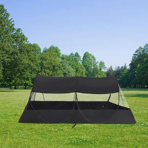 Mengersi Mosquito Net Foldable Pop Up Travel Tent,Bed Canopy Camping Mosquito Net for Travel Bedroom and Outdoor Trip,Twin Size Bed (Gray)