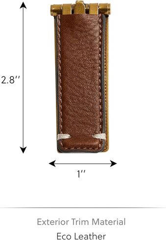 Fossil Men's Leather Wrapped Hinged Money Clip for Men in Saudi Arabia